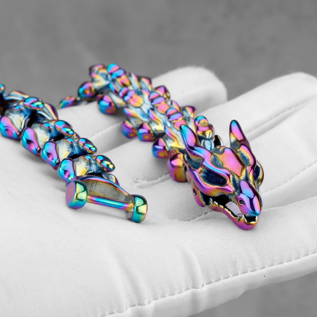 Men's Vintage Stainless Steel Viking Punk Keel Chain Titanium Steel Bracelet - Image 5