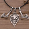 Kolovrat Shield Axe Necklace