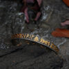 Valknut Rune Cuff Bracelet