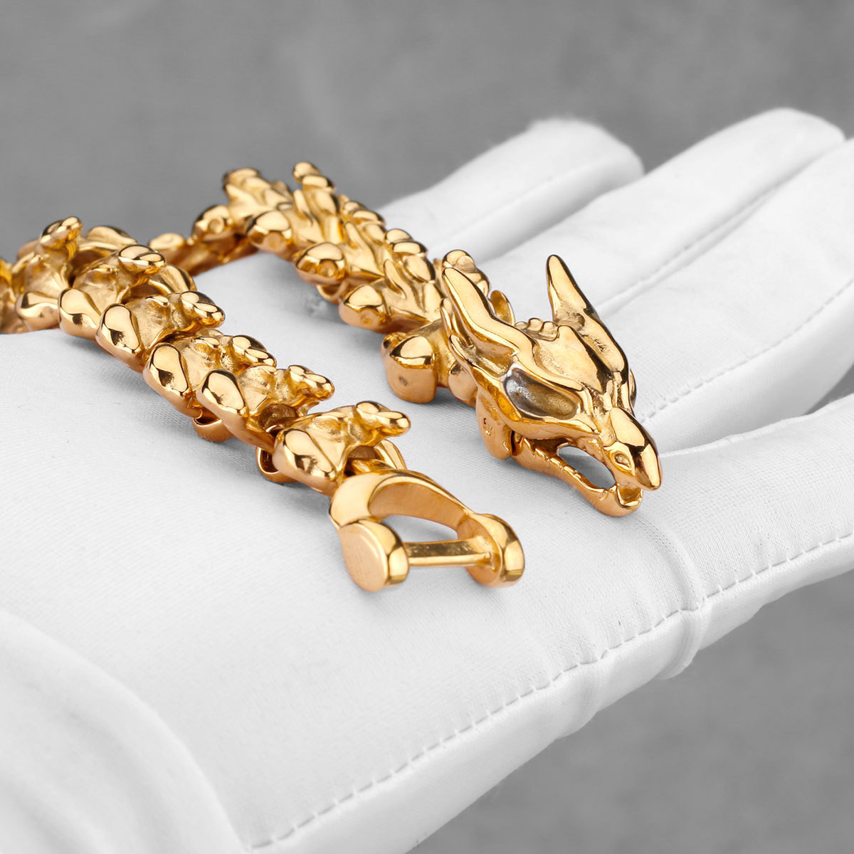 Men's Vintage Stainless Steel Viking Punk Keel Chain Titanium Steel Bracelet - Image 4