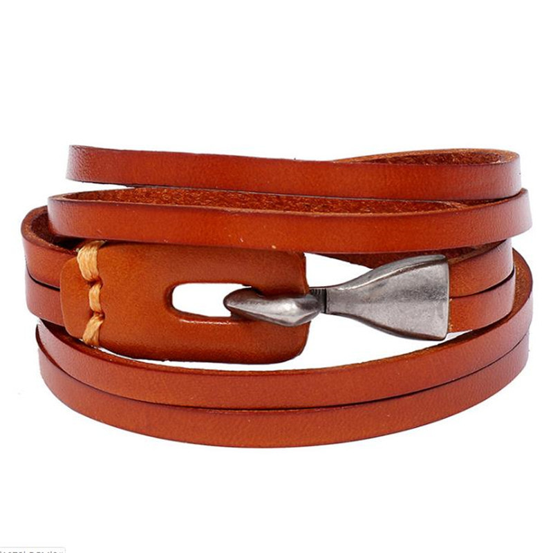 Fashion Accessories Nordic Viking Axe Leather Bracelet - Image 3