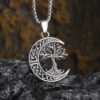 Yggdrasil Moon Celtic Necklace