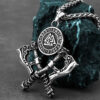 Valknut Dual Axes Necklace
