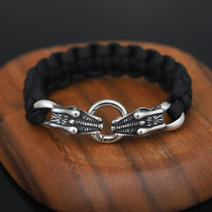 Men’s Norse Viking Mythology Stainless Steel Faucet Bracelet