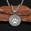 Bear Paw Rune Necklace