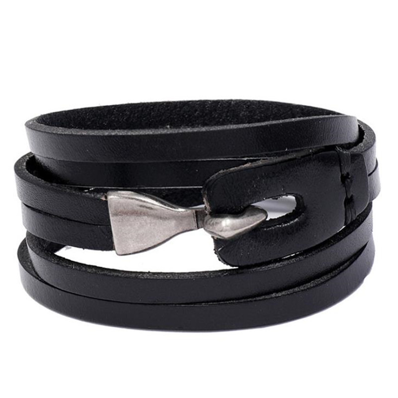 Fashion Accessories Nordic Viking Axe Leather Bracelet - Image 2