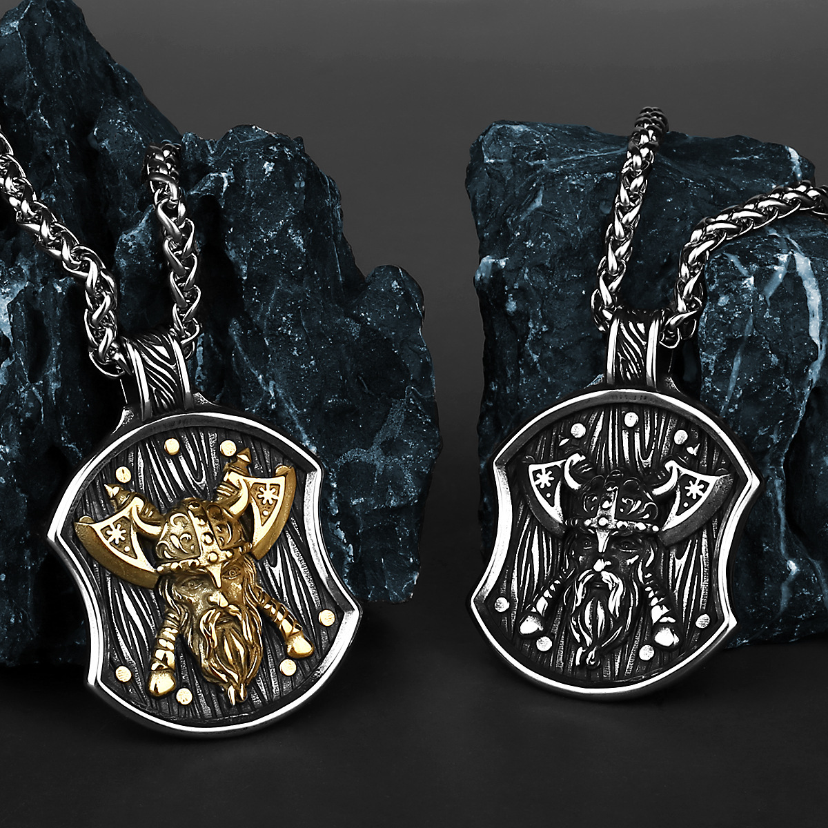 Odin Axe Shield Necklace - Image 2