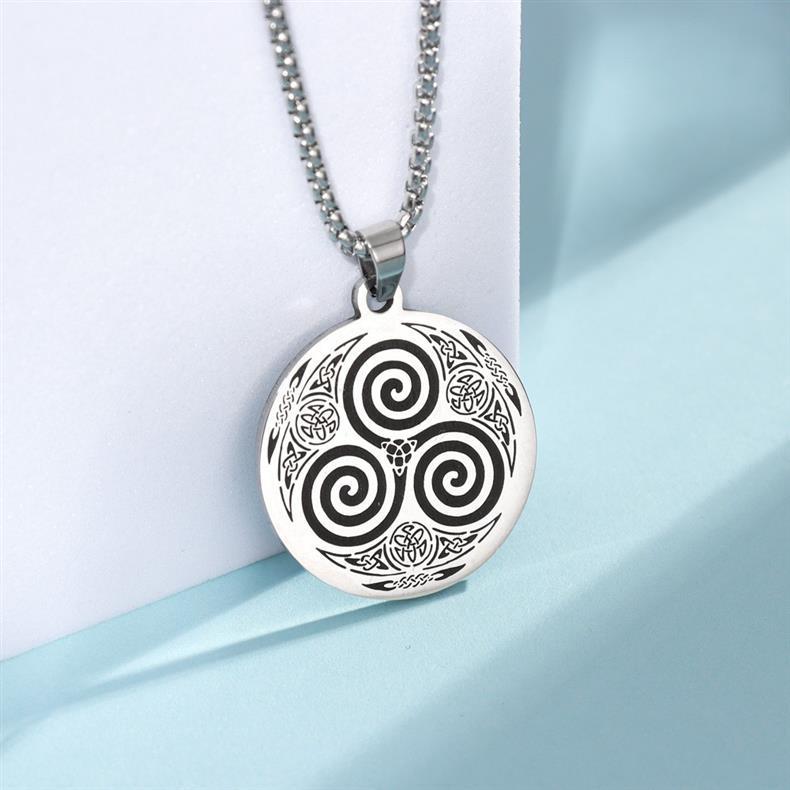 Stainless Steel Witchcraft Viking Vortex Necklace Silver Indicator - Image 7