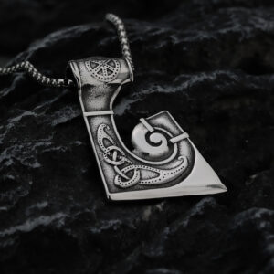 European And American Ornament Men’s Pendant Stainless Steel Necklace Retro Viking Axe