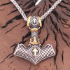 Mjolnir Tyr Rune Necklace