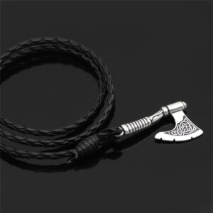 Men Casual Axe Leather Multi-layer Bracelet
