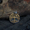Yggdrasil Gold Medallion Necklace