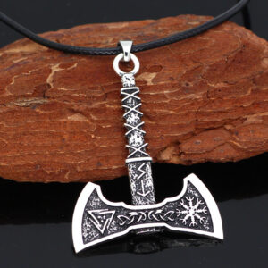 Aoding Compass Lunavin Triangle Axe Pendant Necklace