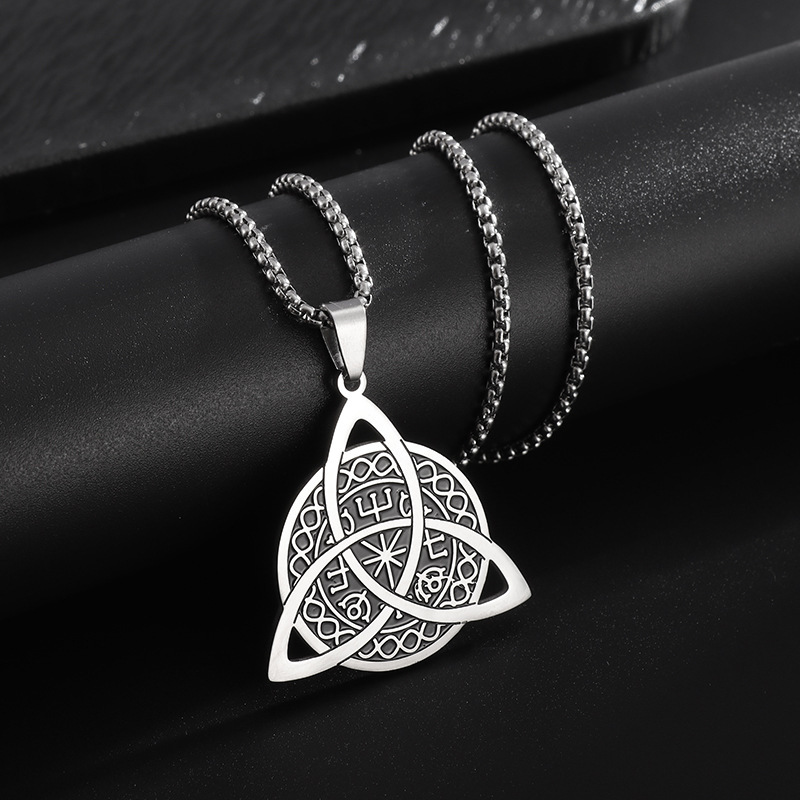 Viking Compass Stainless Steel Necklace For Women