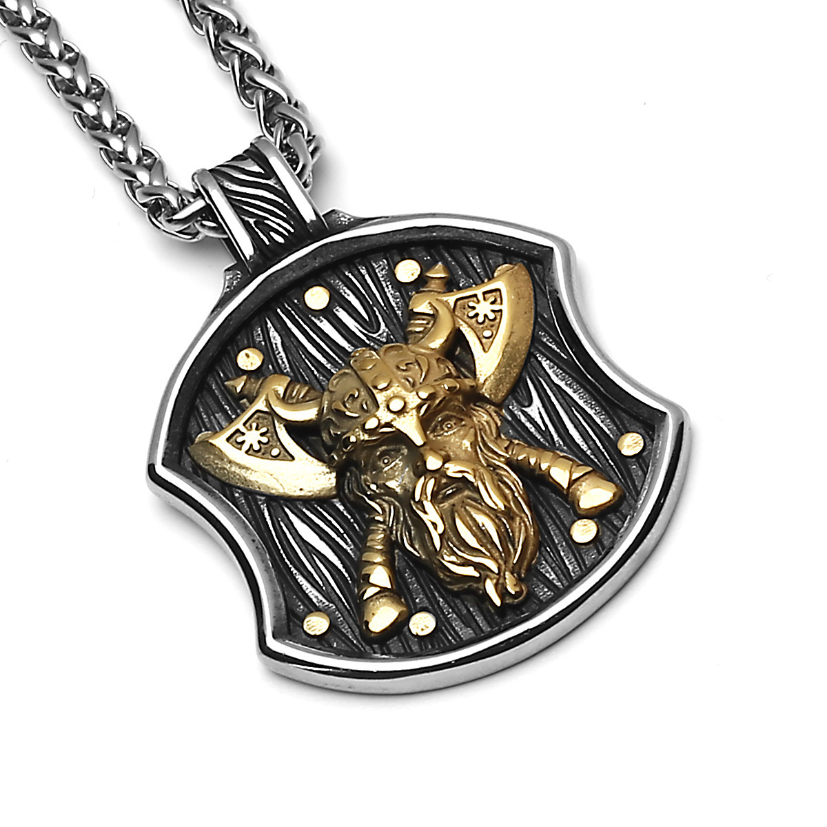 Odin Axe Shield Necklace - Image 5