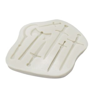 Sword And Axe Chocolate Silicone Fondant Mold