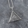 Valknut Knotwork Triangle Necklace