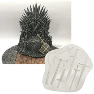 Sword And Axe Chocolate Silicone Fondant Mold