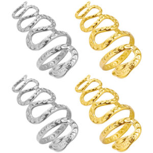 Stainless Steel Ring Female Niche Snake-shaped Retro