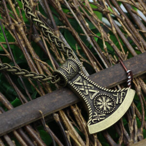 Nordic Myth Aoding Axe Pendant Necklace Accessories Men’s Long Hipster Accessories