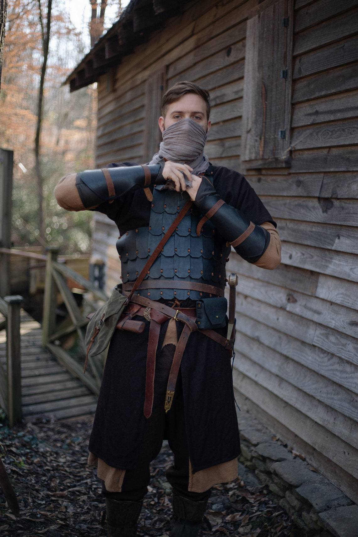 European Medieval Viking T-shirt Retro Knight Belt - Image 3