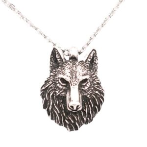 Viking Wolf Head Necklace Popular Men In Europe And America