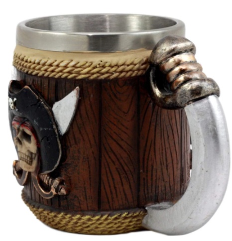 Skull Wine Glass Resin Skull Cup Personalized Tableware Home Decoration Skull Beer Glass Stainless Steel Liner - Image 2