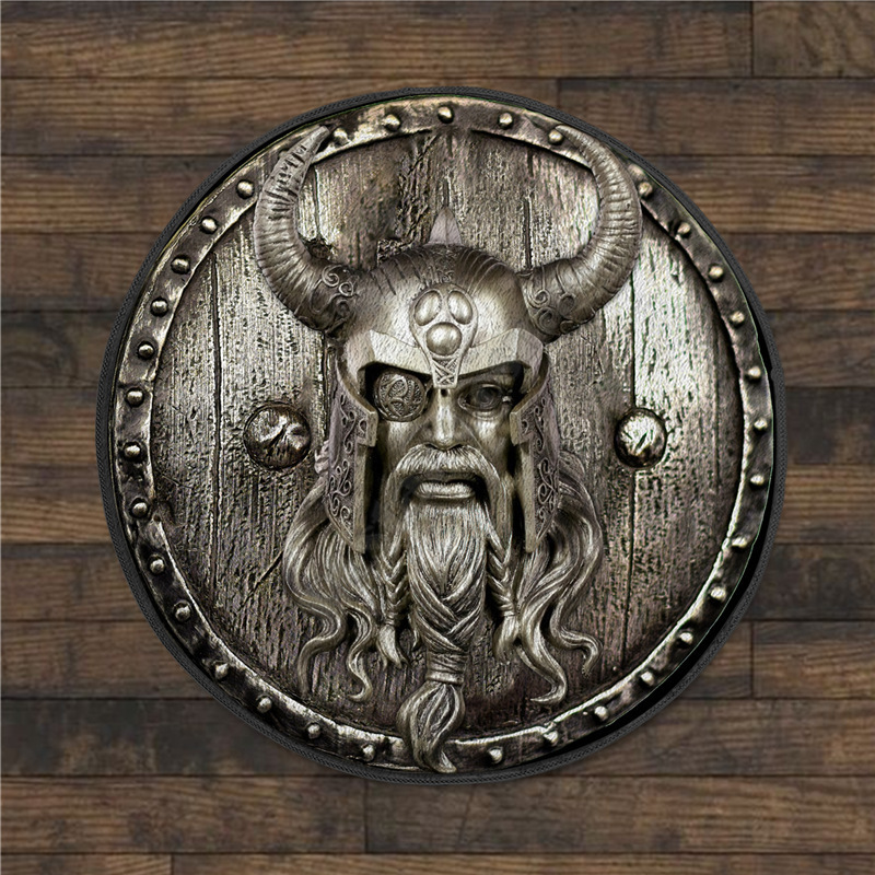 Flannel Carpet Viking Pirate Printed Round Floor Mat - Image 10