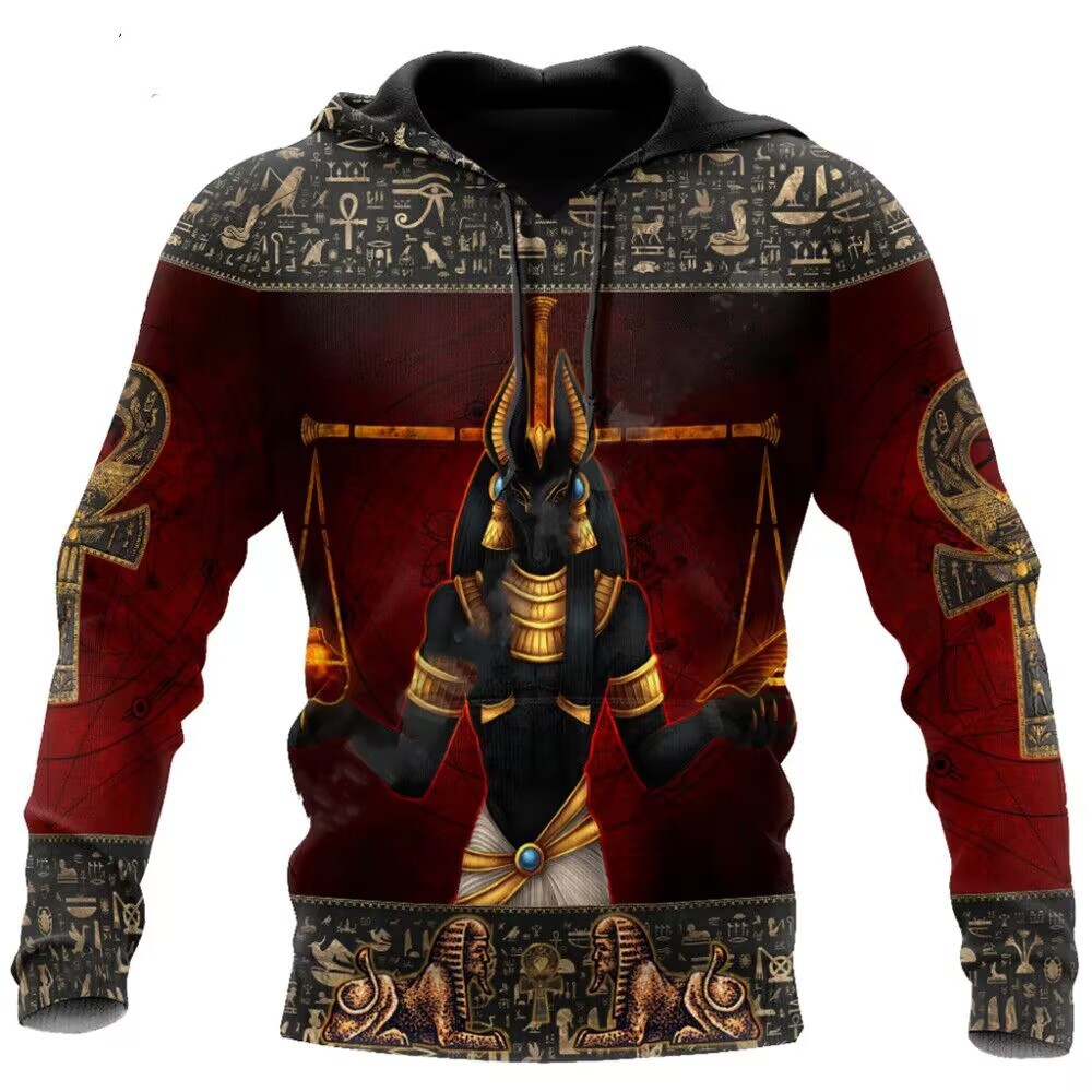 Spring And Autumn Fashion 3D Sweater Viking Warrior Printing - Image 2