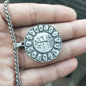 Viking Rune Necklace Tree of Life Pendant for Women