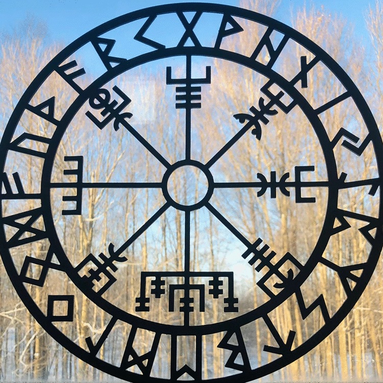 Metal Wall Art Viking Wrought Iron Hanging - Image 4