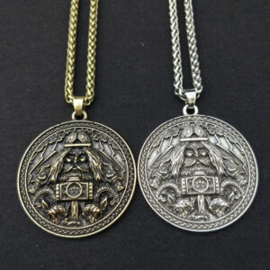 Viking Amulet Necklace And Hammer Pendant Norwegian Pagan Amulet Ornament