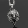 Wolf Gemstone Viking Necklace