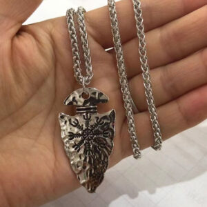 Viking Pirate Spear Rune Party Punk Necklace