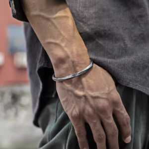 999 Sterling Silver Viking Battle Bracelet Men’s Bracelet