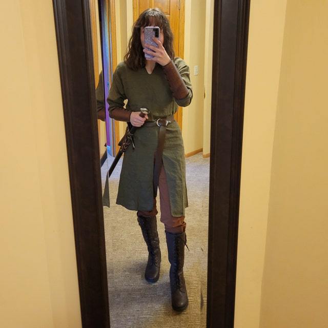 European Medieval Viking T-shirt Retro Knight Belt - Image 8