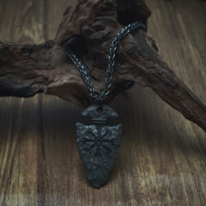 Viking Pirate Spear Rune Party Punk Necklace