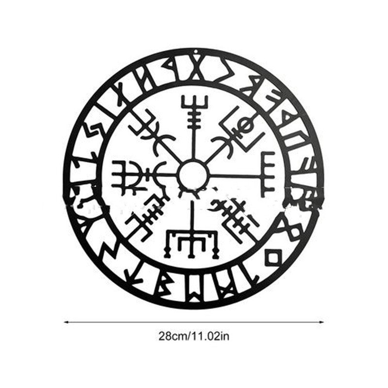 Metal Wall Art Viking Wrought Iron Hanging - Image 2