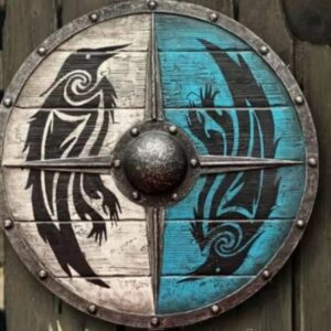 Viking Battle Shield 30cm Wooden Shield Decoration Pendant