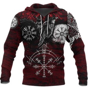 Spring And Autumn 3D Sweater Viking Warrior Printed Street Fashion Hoodie Men’s Clothing