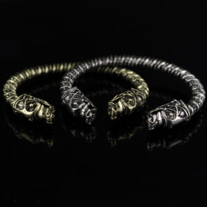 Fenrir Viking Men’S Pagan Alloy Bracelet