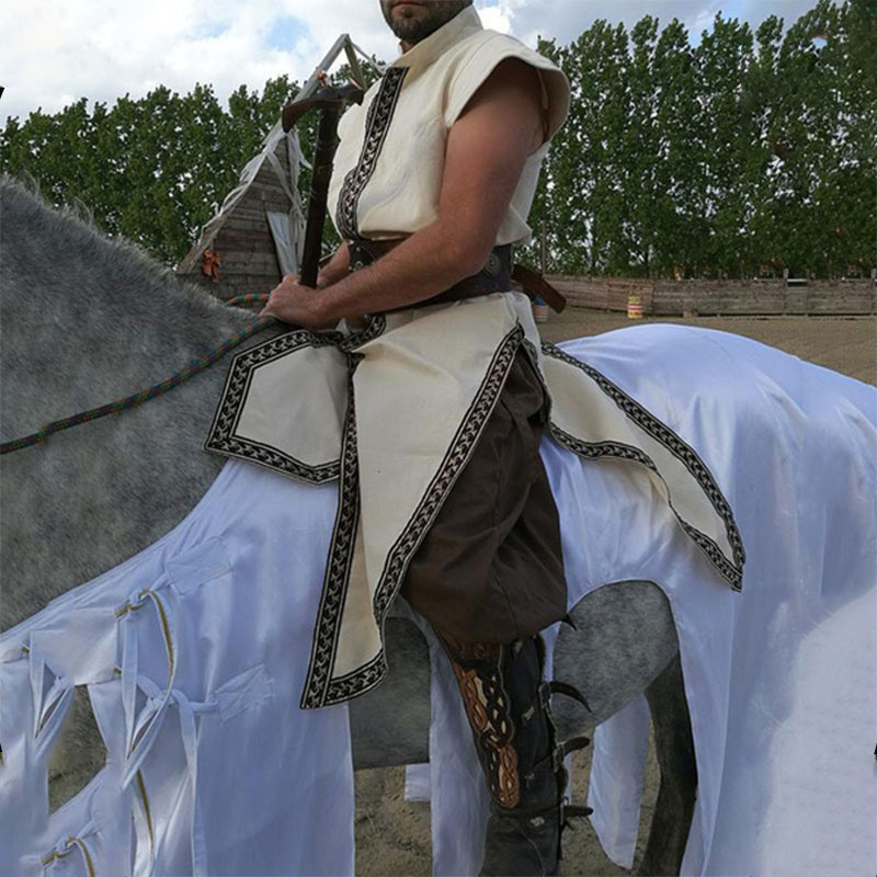 Medieval Viking Warrior Robe Blouse - Image 7