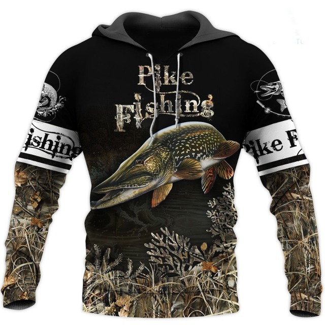 Popular Fishing Camping Digital Printing Sweater Men's Clothing - Image 6