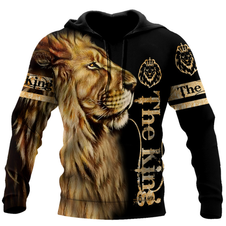 Hoodies For Men Cool Animal-print Street - Image 8