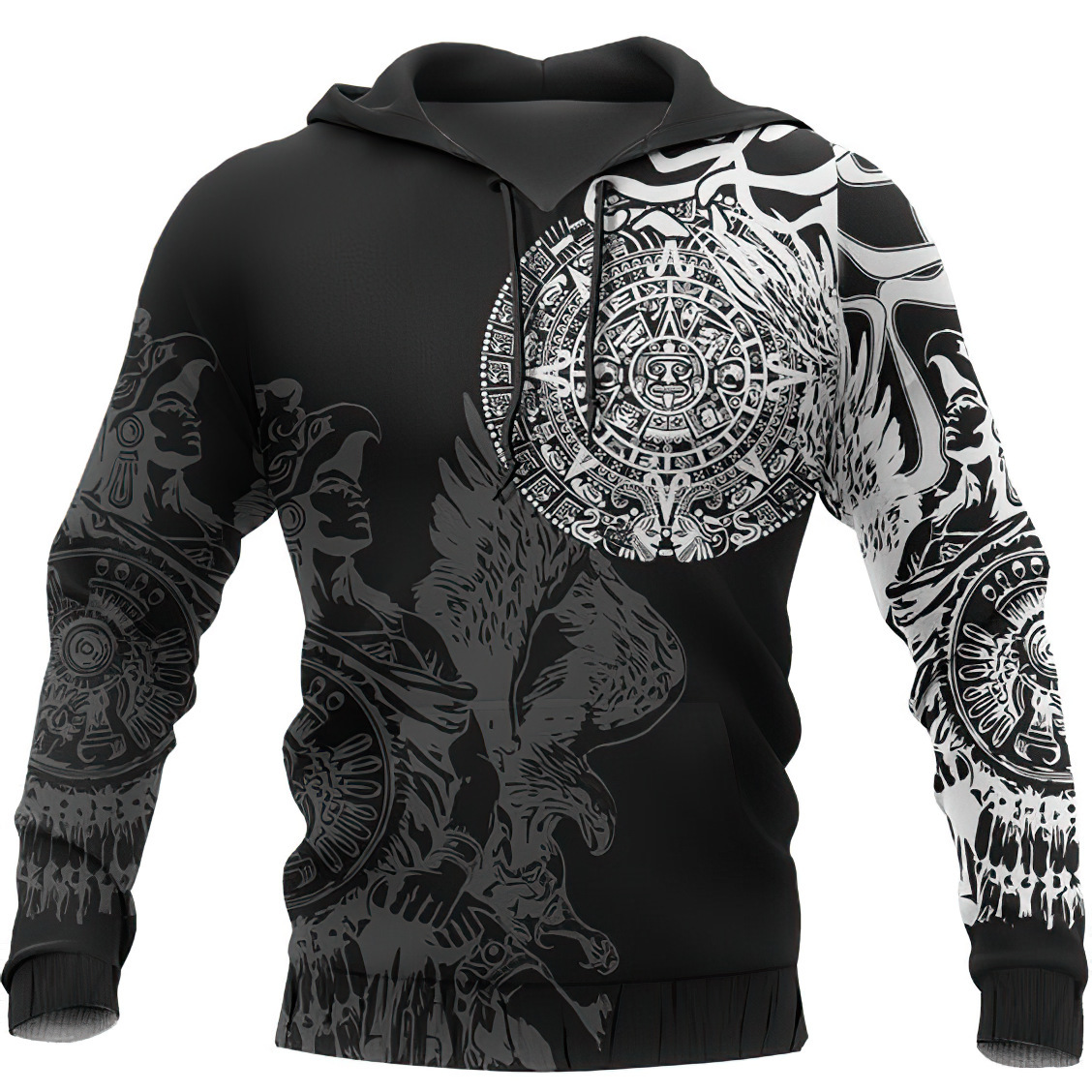 New Viking Hooded Sweatshirt Men's Hoodie - Image 9