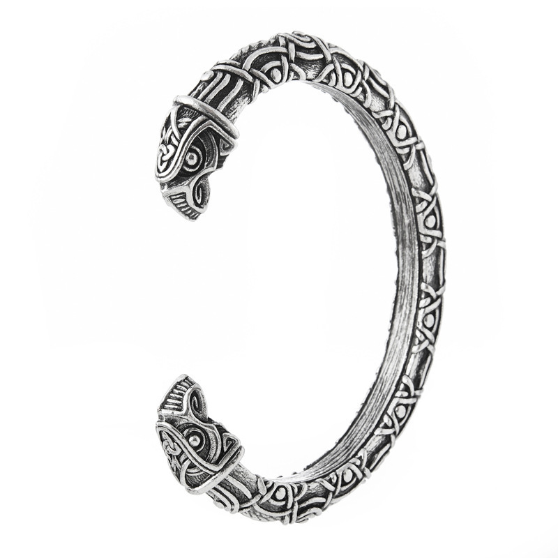 Exquisite Viking Aoding Crow Head Bracelet - Image 4