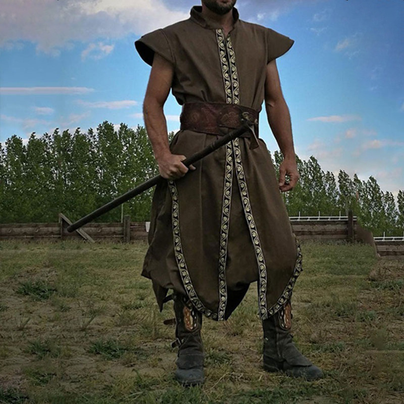 Medieval Viking Warrior Robe Blouse - Image 4