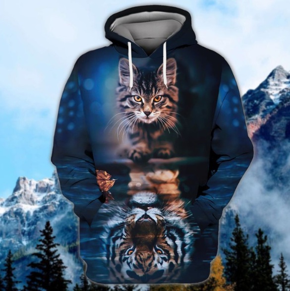 Men's Printed Hooded Casual Fashion Sweater - Image 2