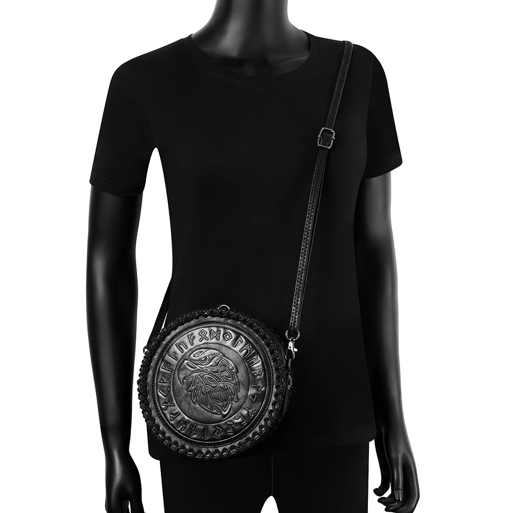 Viking Belt Woven Coin Purse Knight Retro Embossing Waist Bag - Image 4