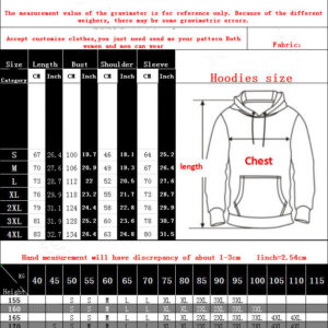 3D Printed Men’s Casual Loose-fitting Hoodie Sweater